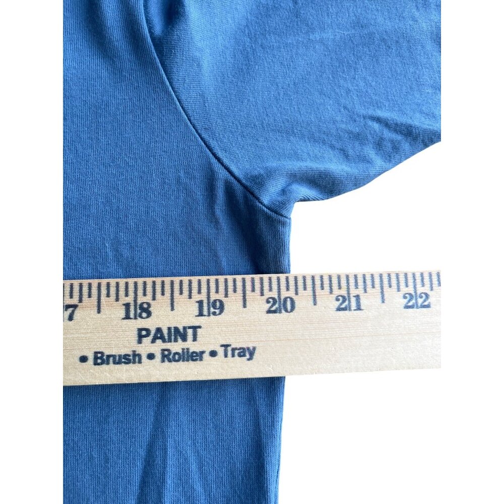 Uniqlo X Basquiat NYC Pop Icons Blue Graphic T-Shirt M Cotton Crewneck Short Sl - Picture 6 of 6